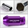 FOR CORVETTE/MALIBU/lMPALA 20X ACORN TUNER ALUMINUM WHEEL LUG NUTS+LOCK PURPLE