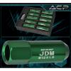 FOR PONTIAC M12x1.5MM LOCKING LUG NUTS 20PC JDM EXTENDED ALUMINUM ANODIZED GREEN