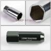 20 PCS M12 X 1.5 ALUMINUM ACORN TUNER LUG NUT/WHEEL LOCK+ADAPTER KEY GUN MENTAL