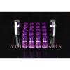 GODSPEED T-4 WHEEL RIM RACING LUG NUTS 50MM 20 PIECE W / LOCK M12 X 1.5 PURPLE A