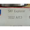 SKF 3312A/C3 Angular contact ball bearing. Double row.