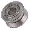 V Groove Sealed Ball Bearing 5x41x20mm Double Row Angular Contact Silver