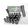 24 BLACK SPLINE LUG NUTS +2 KEYS | 12X1.5 | FITS TOYOTA FJ TACOMA TUNDRA 4RUNNER