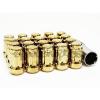 Z RACING TUNER SPLINE STEEL GOLD SHORT CLOSED ENDED LUG NUTS 12x1.5MM 20 PCS RS