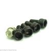 4+1 17mm BLACK STEEL Wheel Bolt &amp; Lock Lug Nut Set WITH KEY For VW Golf  Audi