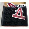 20PCS BLACK HEMI SRT8 LUG NUTS 14x1.5 C&#039;DAK ACORN LUGS &amp; LOCK COMBO