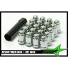 20 MUSTANG LUG NUTS | 6 SPLINE TUNER | 1/2-20 | CLOSED END | + LOCK KEY | 5X4.5