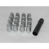 12X1.5 CHROME ACORN SEAT TUNER 6 SPLINE LOCK LUG NUT SET OF (16) AND (1) KEY