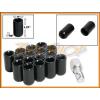 16 TUNER WHEEL LOCK LUG NUTS 8 POINT KEY 12X1.5 12 1.5 ACORN OPEN END BLACK M