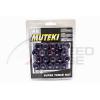 MUTEKI PURPLE TUNER SPLINE LUG NUTS SET 20 PCS 12X1.5MM OPEN ENDED KEY LOCKS