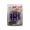 MUTEKI SR35 20PCS WHEELS TUNER LUG + LOCK NUTS (CLOSE END/12X1.5/PURPLE)