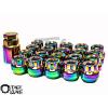 Z RACING NEO CHROME 20 PCS 12X1.5MM 23MM OPEN ENDED SPLINE STEEL LOCKS SET KEY