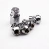 1/2-20 Qty 4,Locking Lug Nuts/Wheel Locks Closed Bulge Acorn/Cone Seat Chrome A1