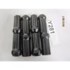 8 QTY 7 SPLINE BLACK LUG NUTS 14X2 NO KEY 2&#039;&#039; OAL