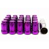 Z RACING PURPLE STEEL TUNER CLOSE ENDED LUG NUTS SET 20 PCS KEY 12X1.25MM