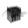 Z RACING BLACK 90MM SPIKE STEEL LUG NUTS SET 12X1.25 TUNER 20 PC SUBARU KEY