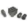 32- 14x1.5 TUNER LUG NUTS 8 POINT BLACK WHEEL LOCK MOST CHEVROLET GMC FORD TRUCK