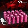 FOR IS250/IS350/GS460 20X RIM ACORN TUNER ALUMINUM WHEEL LUG NUTS+LOCK+KEY PINK