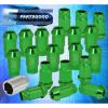 FOR NISSAN 12x1.25MM LOCKING LUG NUTS SPORT RACING HEAVY DUTY ALUMINUM SET GREEN