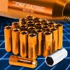 20pcs M12x1.5 Anodized 60mm Tuner Wheel Rim Acorn Lug Nuts Deville/CTS Orange