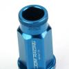 20X M12 X 1.5 LOCKING LUG RACING RIM/WHEEL ACORN TUNER LOCK NUTS+KEY LIGHT BLUE