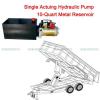 10 quart Tank Dump Trailer Hydraulic Power Unit Single Acting Control Lift Pump