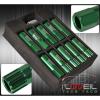 FOR NISSAN 12x1.25 LOCKING LUG NUTS WHEELS EXTENDED ALUMINUM 20 PIECES SET GREEN