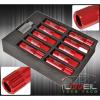 FOR INFINITI M12x1.25MM LOCKING LUG NUTS CAR AUTO 60MM EXTENDED ALUMINUM KIT RED