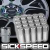 SICKSPEED 20 PC POLISHED CAPPED EXTENDED 60MM LOCKING LUG NUTS WHEELS 14X1.5 L19