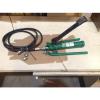 Greenlee 1725 Hydraulic Foot With 10&#039; Hydraulic Hose Pump