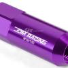 FOR CAMRY/CELICA/COROLLA 20X EXTENDED ACORN TUNER WHEEL LUG NUTS+LOCK+KEY PURPLE