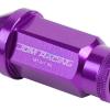 20pcs M12x1.5 Anodized 50mm Tuner Wheel Rim Locking Acorn Lug Nuts+Key Purple