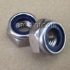 2Pcs M10 x 1.5 Metric Left Hand Thread Stainless Steel Nylon Lock Hex Nut