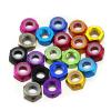 M3 Aluminum Alloy Nylon Lock Nut Multi-Color QTY 10