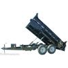 DUAL CYLINDER 6&#039; x 12&#039; Dump Trailer Kit with double acting KTI  Pump