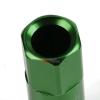 GREEN 60MM M12 X 1.5 ALUMINUM WHEEL RIM LOCK ACORN TUNER LUG NUT+ADAPTER KEY