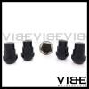 14X1.5 BLACK WHEEL LUG NUT LOCKS 4 PIECES