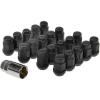 Dorman 711-335C Pack of 16 Matte Black Wheel Nuts and 4 Lock Nuts with Key