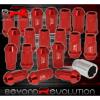 UNIVERSAL 12MMX1.25 LOCKING LUG NUTS 20PC JDM VIP ALUMINUM ANODIZED RED