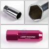 20pcs M12x1.5 Anodized 60mm Tuner Wheel Rim Acorn Lug Nuts Deville/CTS Pink