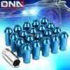 20 PCS T-6061 ALUMINUM LIGHT BLUE M12x1.5 OPEN END WHEEL/RIM LUG NUTS KEY KIT