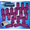 FOR NISSAN M12x1.25 LOCKING LUG NUTS RACING ALUMINUM TUNER WHEEL 20P KIT PURPLE