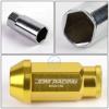 20pcs M12x1.5 Anodized 50mm Tuner Wheel Rim Acorn Lug Nuts Camry/Celica Gold