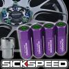 4 PURPLE/GREEN CAPPED ALUMINUM EXTENDED 60MM LOCKING LUG NUTS WHEELS 12X1.5 L02