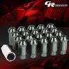 FOR DTS/STS/DEVILLE/CTS 20X ACORN TUNER ALUMINUM WHEEL LUG NUTS+LOCK GUNMATEL