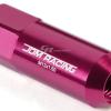 FOR CORVETTE/MALIBU/lMPALA 20X EXTEND ACORN TUNER WHEEL LUG NUTS+LOCK+KEY PINK