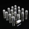 NRG T-7075 ALUMINUM CLOSED END 12 PT LOCK RIM LUG NUTS M12x1.5 SILVER 17PC+KEY