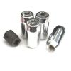 (4) 1/2 DUPLEX ACORN WHEEL LOCKS W/ (1) PUZZLE KEY ANTI THEFT SECURITY LUG NUTS