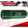 FOR SCION M12x1.5 LOCKING KEY LUG NUTS CAR AUTO 60MM EXTENDED ALUMINUM KIT GREEN