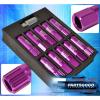 UNIVERSAL M12x1.25M EXTENDED CNC ALUMINUM JDM VIP LUG NUT LOCKING KEY SET PURPLE